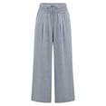 thumbnail image 4 of Kelon Women's Casual Pants, Women Wide Leg Palazzo Pants 2026 Summer Casual Loose Elastic High Waisted Flowy Lounge Beach Trousers Work Outfits, 3XL, 4 of 4