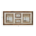 thumbnail image 3 of DecMode 4-Opening 8" x 10" Brown Wall Photo Frame with Wood Frame, 3 of 7