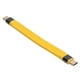 thumbnail image 1 of Cable tipo C a tipo C, transferencia de datos de 10 Gbps, PD, 100 W, 5 A, carga rápida, cable de datos tipo C FPC macho a macho, 5,1 pulgadas, 1 of 12