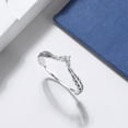 thumbnail image 2 of Leaf Enhancer Anniversary Band Ring Women Sterling Silver Ginger Lyne Collection, 2 of 5
