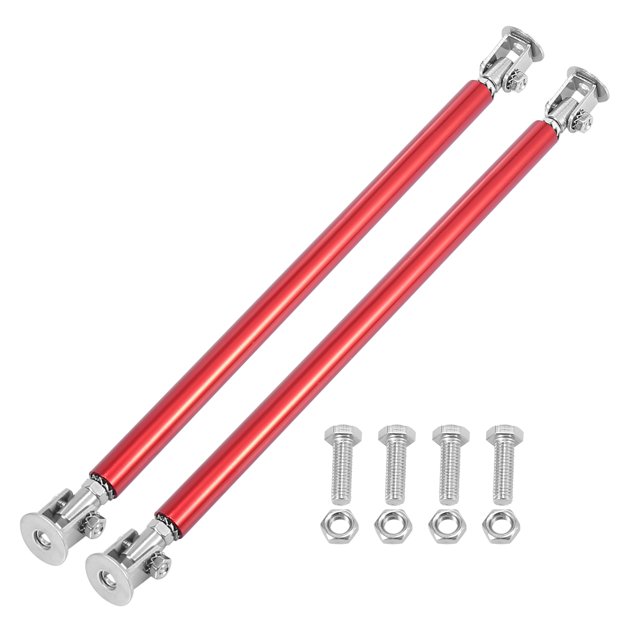 Unique Bargains 2pcs 200mm Universal Car Bumper Lip Splitter Strut Tie Rods Adjustable Splitter Support Rods