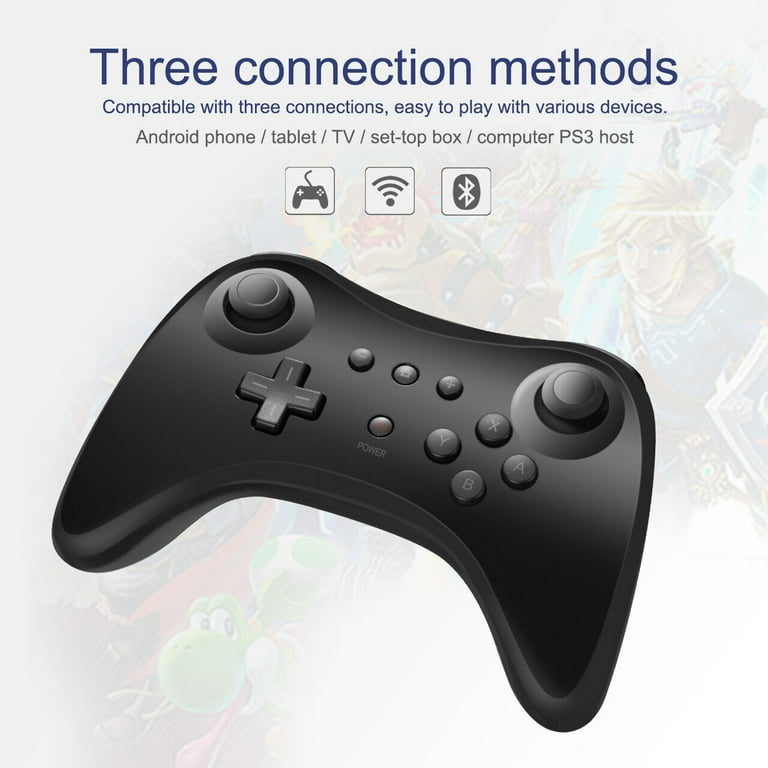 BEYGORM Black Bluetooth Wireless Game Controller, Ergonomic Grip
