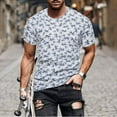 thumbnail image 1 of PENGXIANG Chemise Rétro Imprimée à Manches Courtes Mode Décontractée Printemps et Été pour Hommes, 1 of 6