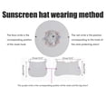 thumbnail image 4 of Sombrero para el sol al aire libre con solapa para el cuello y la cara, protección UV, sombrero de cubo de ala ancha transpirable para hombres y mujeres, pesca en verano, senderismo Jadeshay  A, 4 of 6
