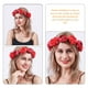thumbnail image 4 of Corona de flores para novia, tocado de rosas artificiales, corona floral para el cabello, diadema de boda, 4 of 7