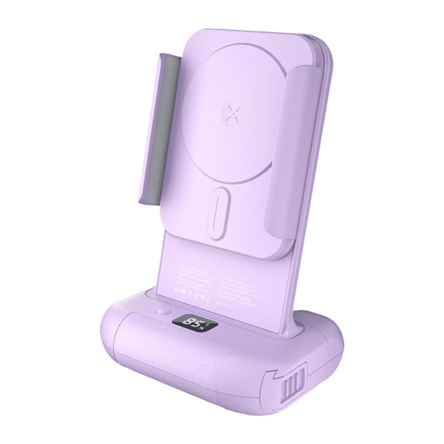 Mango para cámara de teléfono,Adaptador de trípode con empuñadura para cámara de teléfono inteligente,Soporte auxiliar para fotografía de teléfono móvil antideslizante de Púrpura