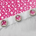 thumbnail image 4 of Manfei Pink Cartoon Moon Curtains Pack of 2 (42x84 Each) for Teen, Kawaii Stars Lover Curtains Blackout, Princess Style Bedroom Curtains, Window Curtains Room Decor, 4 of 6