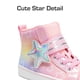 thumbnail image 2 of Zapatillas para Niñas DREAM PAIRS KKUMFN2512 Altas Arcoíris Rosa, 2 of 6