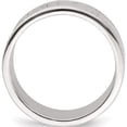 thumbnail image 2 of Sterling Silver 7 mm Design Edge Band (Size 8) Made In India qdeb070-8, 2 of 5