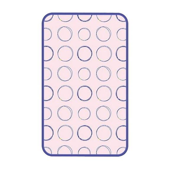 Portable Ironing Mat Foldable Heat Resistant Pink Non-Slip PP Material for Home and Travel Use