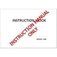 thumbnail image 1 of Janome Spare Part 609 Sewing Machine Owners Instruction Manual, 1 of 1