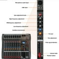 thumbnail image 4 of Mezclador de Sonido Profesional, AC100-240V mezclador Melreer Debugger para el rendimiento, 4 of 7
