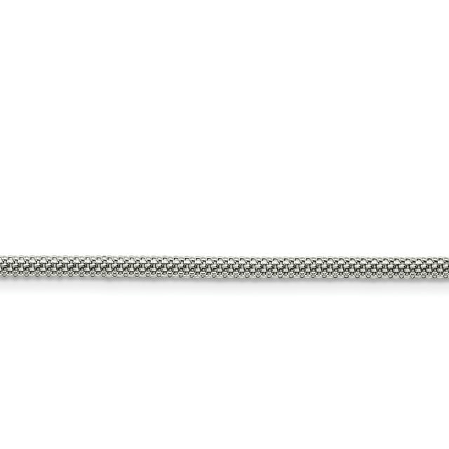 Stainless Steel 3.2mm 30 Inch Bismark Chain Necklace Pendant Charm