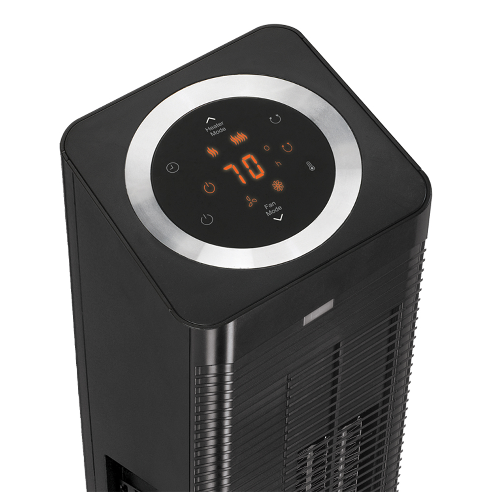 PureGuardian Heater and Fan, Oscillating Tower 27-inch with Remote Control, HTR410B, New - image 3 of 5