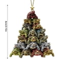 thumbnail image 2 of Adorno navideño de tortuga marina | Decoración navideña colgante para árbol, ventana, puerta y pared | Colgante festivo de acrílico para el hogar, el jardín y la decoración de fiestas, 2 of 2