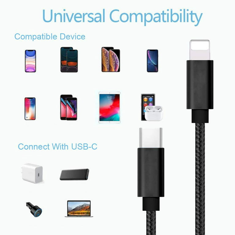 Lightning Cable to USB for iPhones, iPads, and AirPods – RND Power Solutions