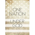 thumbnail image 2 of Ball, Susan 14x18 White Modern Wood Framed Museum Art Print Titled - One Nation Under God, 2 of 4