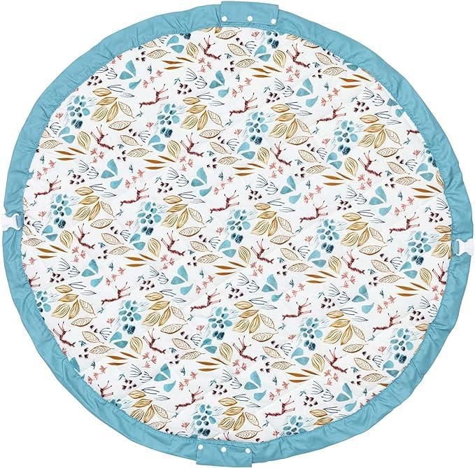 Play & Go - Tapis de Jeu 3-en-1 – Facile à Transporter Partout - Animaux de la Jungle et Feuillage – Sac de Rangement et Sac à Couches – Doux et Sécuritaire pour Nouveau-né à Tout-Petit - 120 cm - PG-