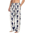 thumbnail image 2 of Balery Seahorses and Hearts print Men's Pajama Pants,Ultra Lightweight Pjs,Lounge Pant-Medium, 2 of 9