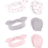 Hudson Baby Unisex Cotton Headband and Scratch Mitten Set
