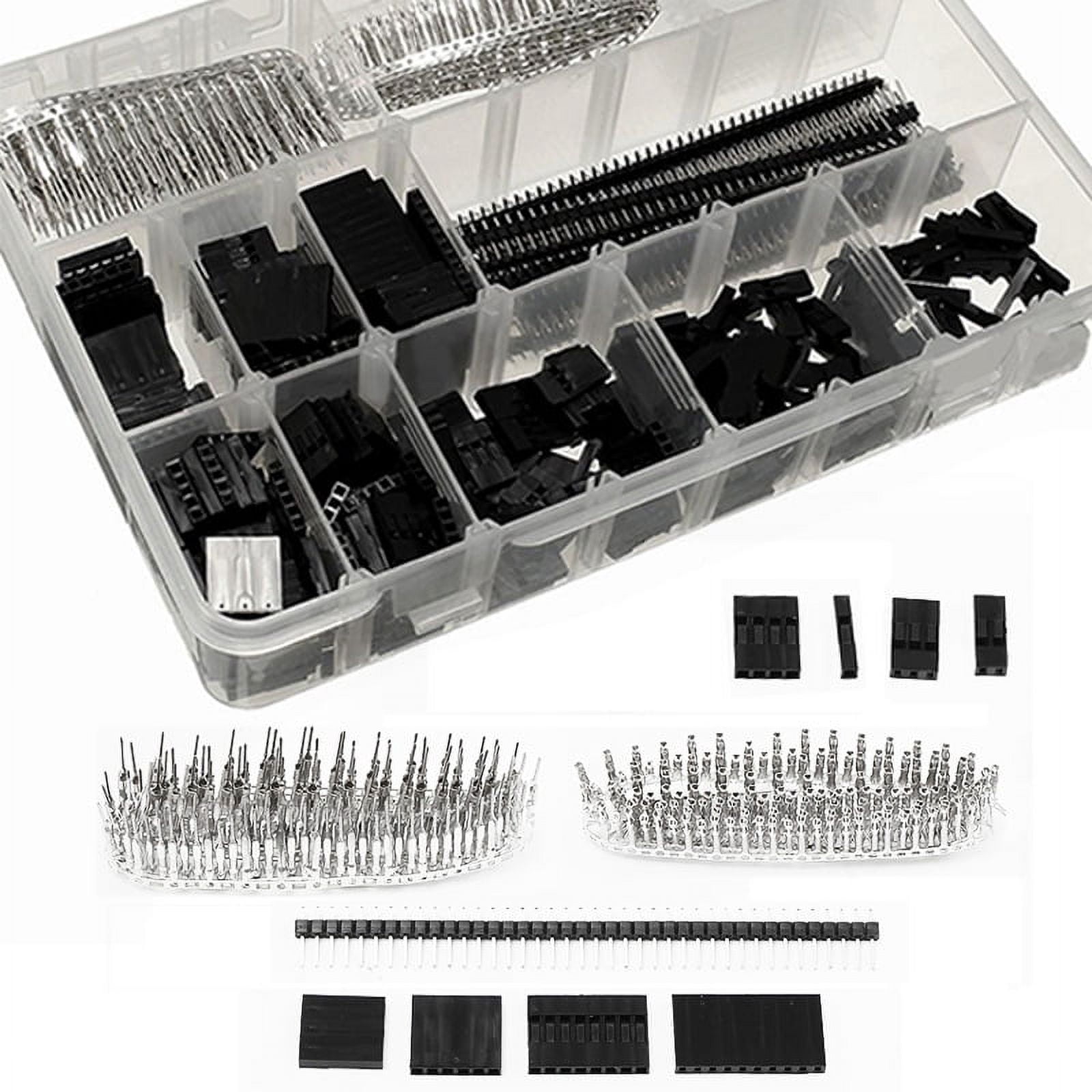 1450pcs 2.54mm DuPont shell jumper head single double-layer connector shell kit TAPDRA Spare Part