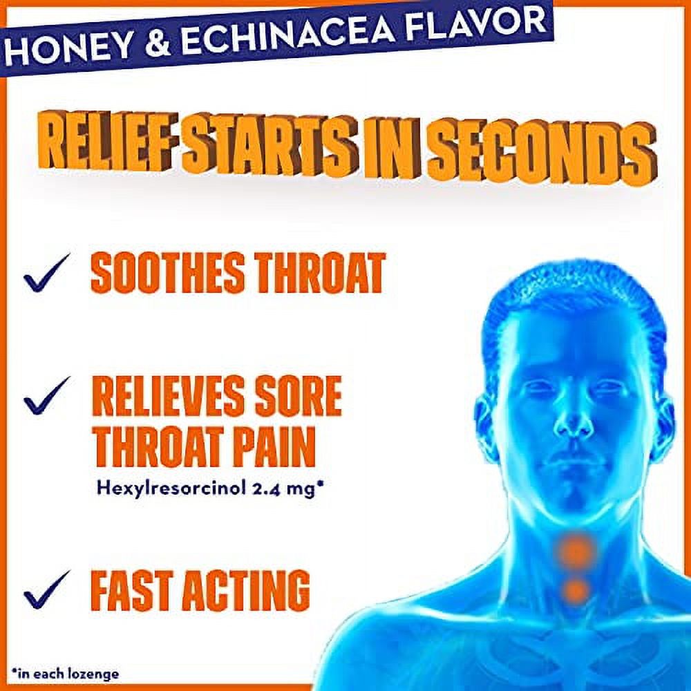 MUCINEX® InstaSoothe™ Sore Throat + Soothing Comfort - Honey & Echinacea 36/40 ct. (Pack of 3) - image 4 of 5