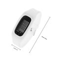 thumbnail image 2 of CATIEBYE Pedometer Watch For Elderly White Silicone 1Pack, 2 of 8