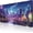 Cyberpunk Streets, variant on Kawaii Girly Cute Gaming Mouse Pads, Long Extended Desk Mat, Extra Large Girl Anime Mousepad Keyboard Pads for Work Game Office Home, 35.4'''' X 15.7'''' (Blue)