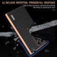 thumbnail image 2 of Case Designed for Samsung Galaxy S25 Edge, Classic Crocodile Texture PU Leather + Plating Frame Shokcproof Lightweight Ultra Slim Case Cover for Men Women for Samsung Galaxy S25 Edge, Blue, 2 of 8