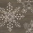 thumbnail image 3 of Vess, June Erica 15x15 Black Modern Framed Museum Art Print Titled - Aspen Snowflake II, 3 of 5
