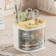 thumbnail image 4 of Advancent Portalápices de escritorio con compartimentos transparentes Exquisita artesanía y amplia aplicación Papelería para el hogar Almacenamiento y organización del hogar Limon amarillo, 4 of 6