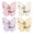 4Pcs, variant on Butterfly Rotating Self Adhesive Hooks, Butterfly Clasp Bathroom Corner Hook with 3-Hook 270° Swivel, No Drill Wall Mount Storage Hooks for Home Kitchen Hanging Keys Bags Hats Towels (A)