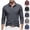 Black, variant on Men Long Sleeve Heather Contrast Stripe Trim Shirt Lapel Collar Single Chest Pocket Three Button Placket Soft Stretch Commute Smart Casual Pullover Yellow XL