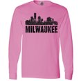 thumbnail image 3 of Inktastic Milwaukee Skyline Grunge Long Sleeve T-Shirt, 3 of 5