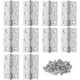 thumbnail image 1 of Bisagra de puerta de 10 piezas, bisagra de acero inoxidable, bisagra invisible, bisagra plana, puerta de armario/puertas pequeñas/cajones/ventanas/pianos/armarios de joyero, 1 of 4