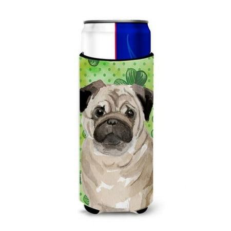 

Fawn Pug St. Patricks Michelob Ultra Hugger for Slim Cans