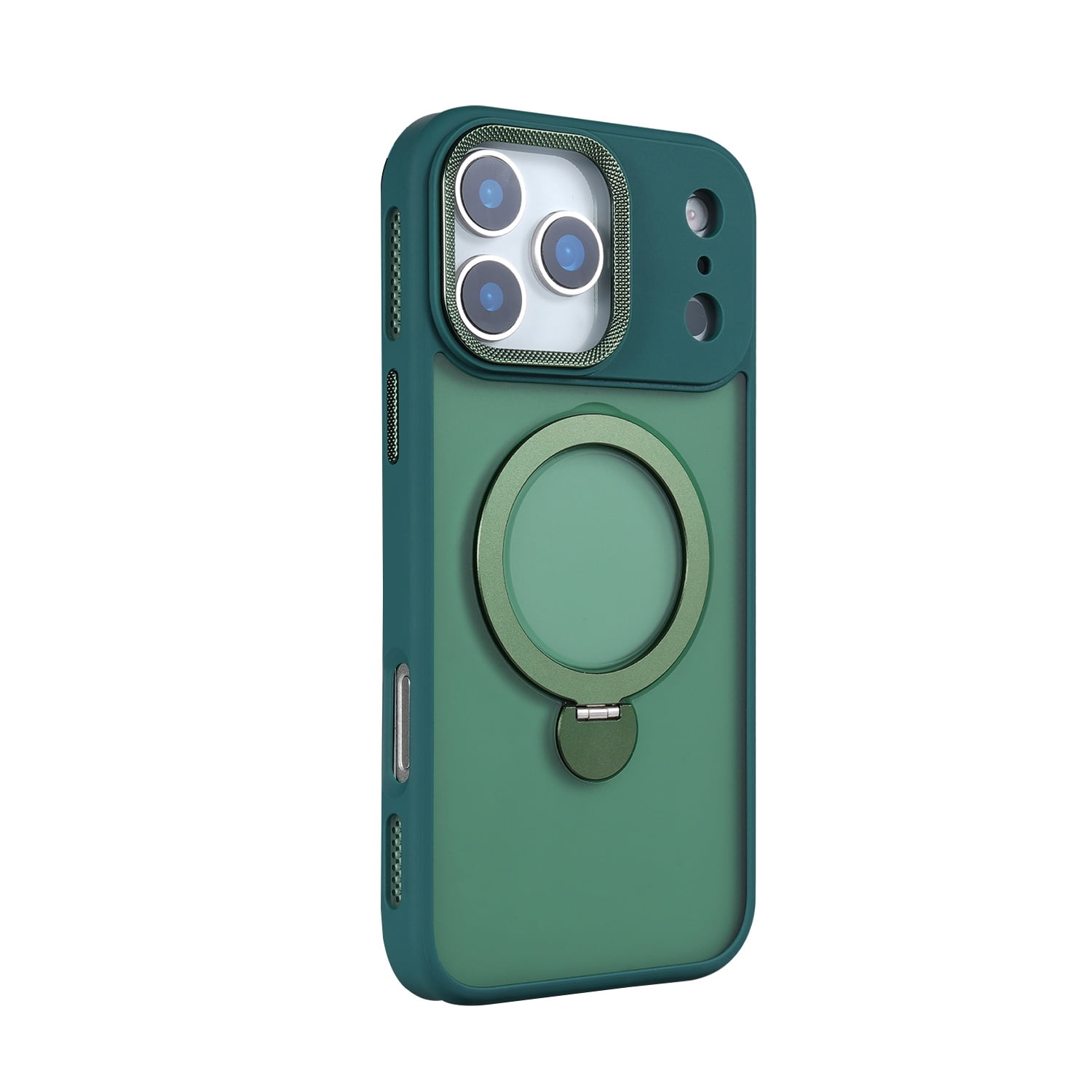 iPhone 17 Pro Case with Rotating Stand & MagSafe - Green