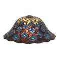 thumbnail image 1 of Pantalla de pluma de pavo real Tiffany de 16" de ancho MEYDA 10674, 1 of 1