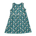 thumbnail image 3 of Girls Dress Dog Bone Sleeveless Dress for Girls Hem A-Line Casual Sundress, 3 of 7