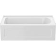 thumbnail image 2 of Proflo PFS6036LSKNWH Hillsboro 60" X 36" Three Wall Alcove Acrylic Soaking Tub - White, 2 of 3