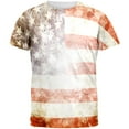 thumbnail image 1 of 4th of July American National Anthem Flag and Lyrics All Over Mens T Shirt Multi LG, 1 of 2