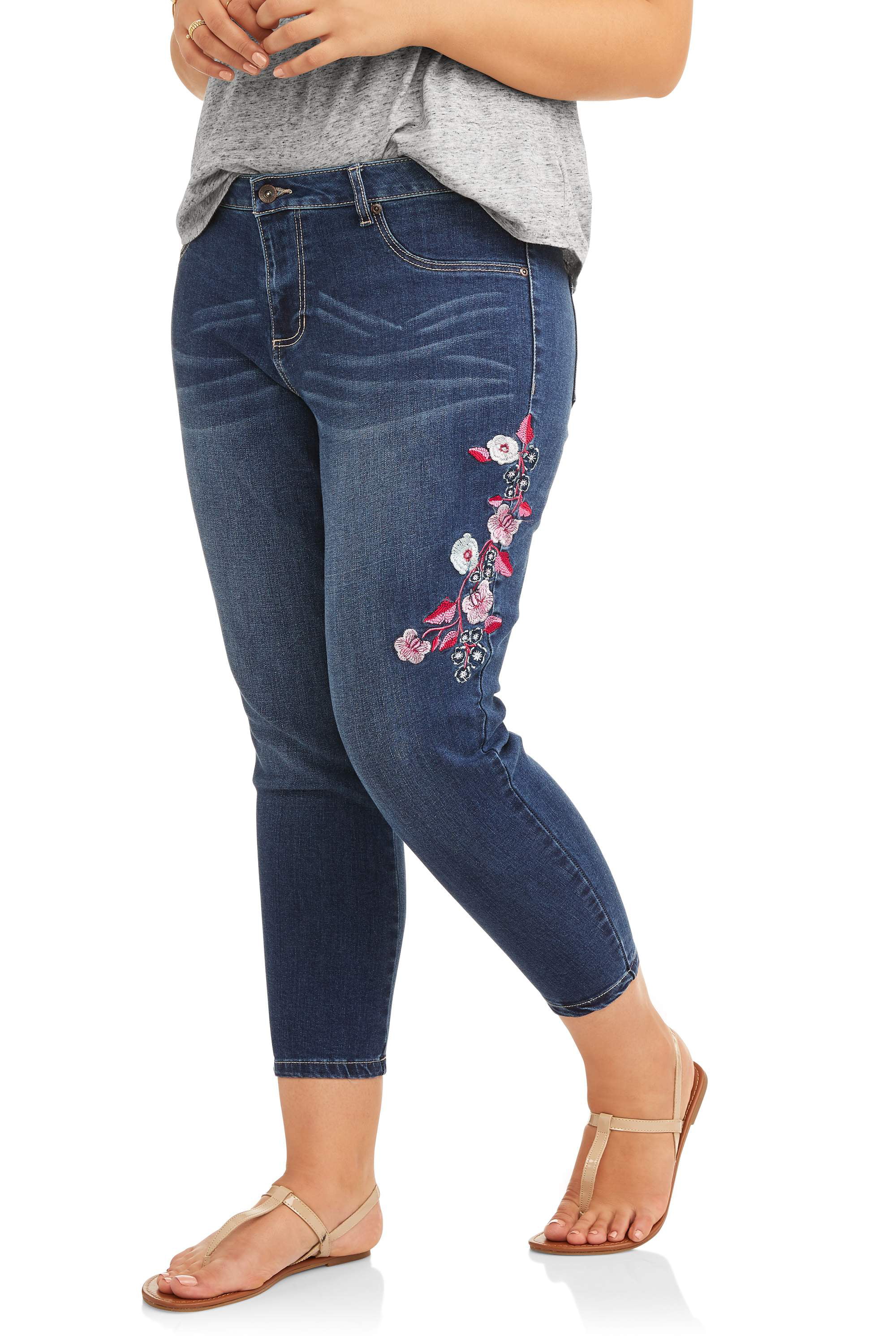 women's capris jeans walmart