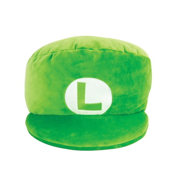 Club Mocchi Mocchi Mario Kart Luigi Chapeau Peluche Super Douce Jouet en Peluche pour Enfants et Collectionneurs, Vert, 15 Pouces (T12962))