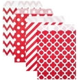 thumbnail image 1 of 100 Pcs Sacs pour Buffet de Bonbons Petits Sacs à Friandises en Papier, 5 Pouces X 7 Pouces, Rouge, 1 of 8