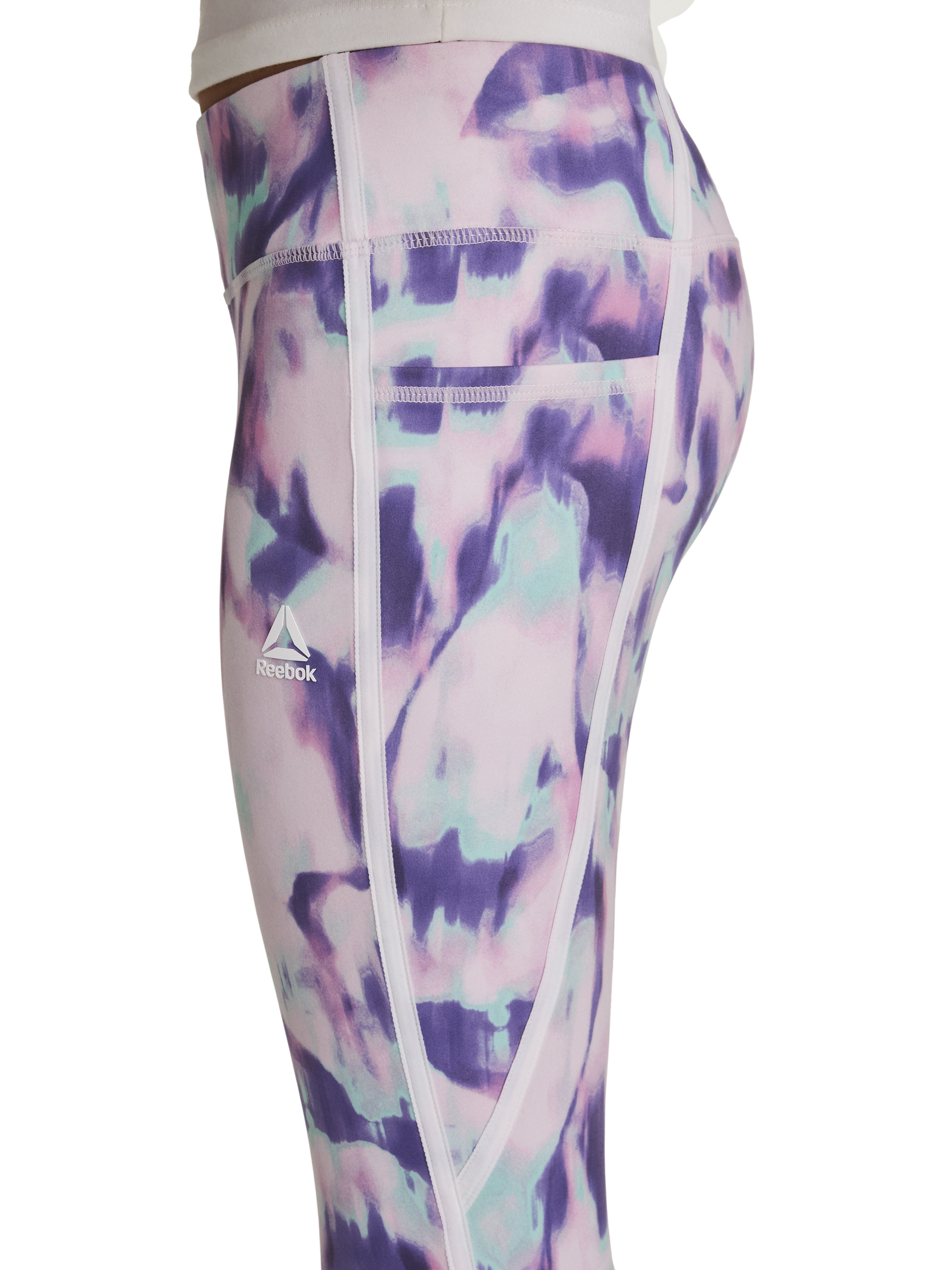 Reebok Girl's Performance Printed Cascade Leggings, Sizes 4-18