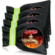 4Pack Outdoor Faucet Covers for Winter 6.7"W x 8.3"H Thickened Outdoor Hose Bib Spigot Covers for Winter Insulation Freeze AntiFrozen Protection Waterproof Pipe Reusable Covers