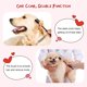 thumbnail image 3 of Kit de peine para el cuidado de mascotas, para perros pequeños, cachorros, quitamanchas, 2 en 1 con dientes redondos para eliminar nudos, costra y moco, 3 of 5