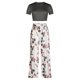 thumbnail image 4 of Traje de cintura con estampado floral de verano para mujer Traje casual de dos piezas a la moda Wmkox8yi bvn758, 4 of 9