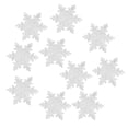 thumbnail image 3 of 2x 10 Piezas de Cristal Acrílico Transparente de Nieve Decoración de Mesa de Boda de Navidad Gloria copo de nieve de cristal colgante, 3 of 9