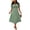Army Green, variant on Women's Plus Size Leopard Print Midi Dress Short Sleeve V-Neck Twist Front Casual Dress Red 2XL